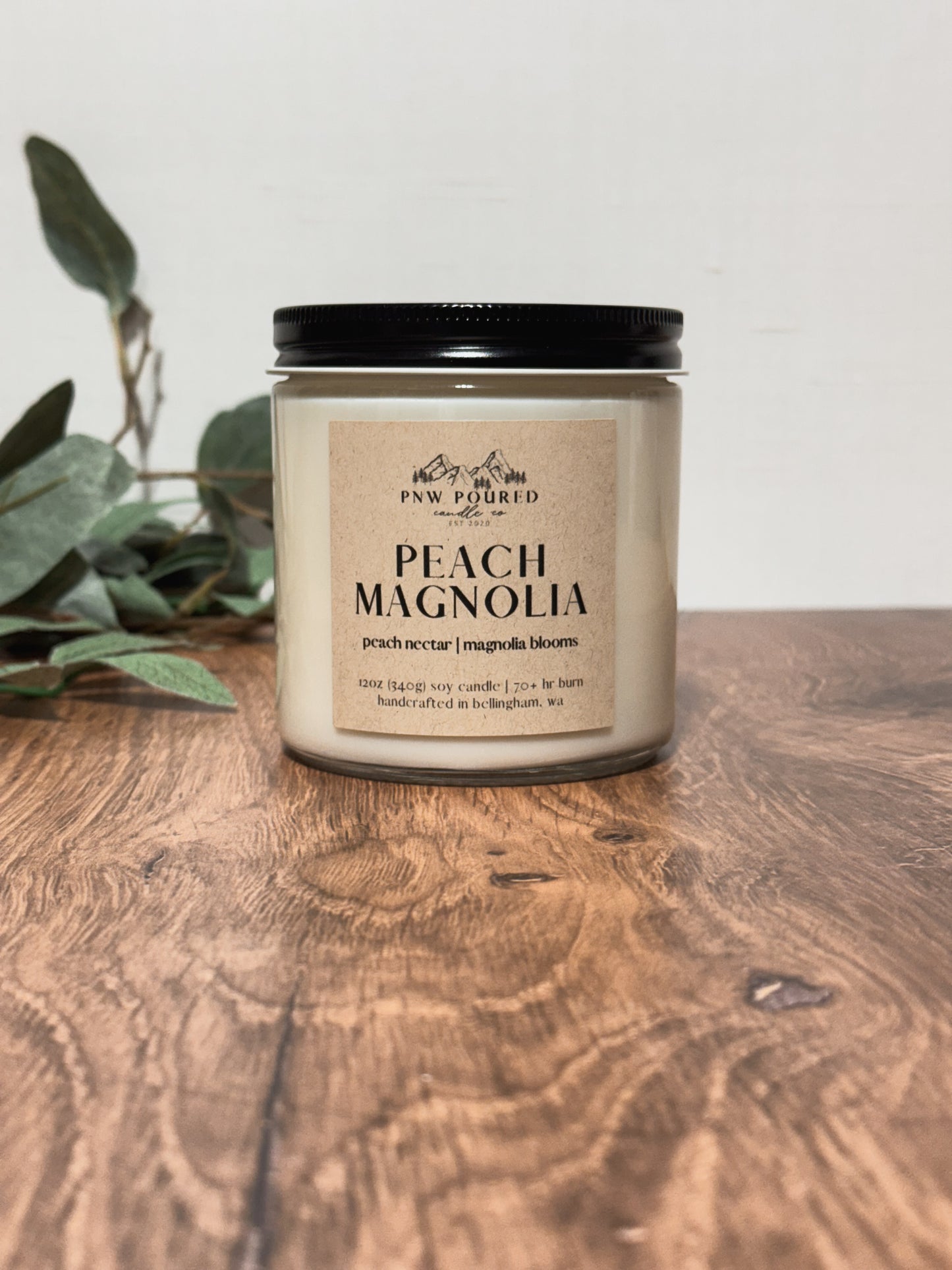 Peach Magnolia | 12oz Soy Candle