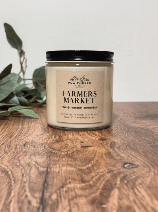 Farmers Market | 12oz Soy Candle
