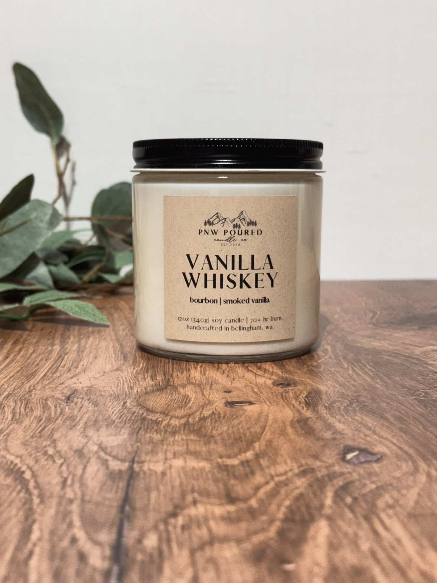 Vanilla Whiskey | 12oz Soy Candle
